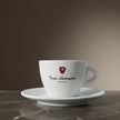 Italian Coffee Cup and Saucer - White Collection