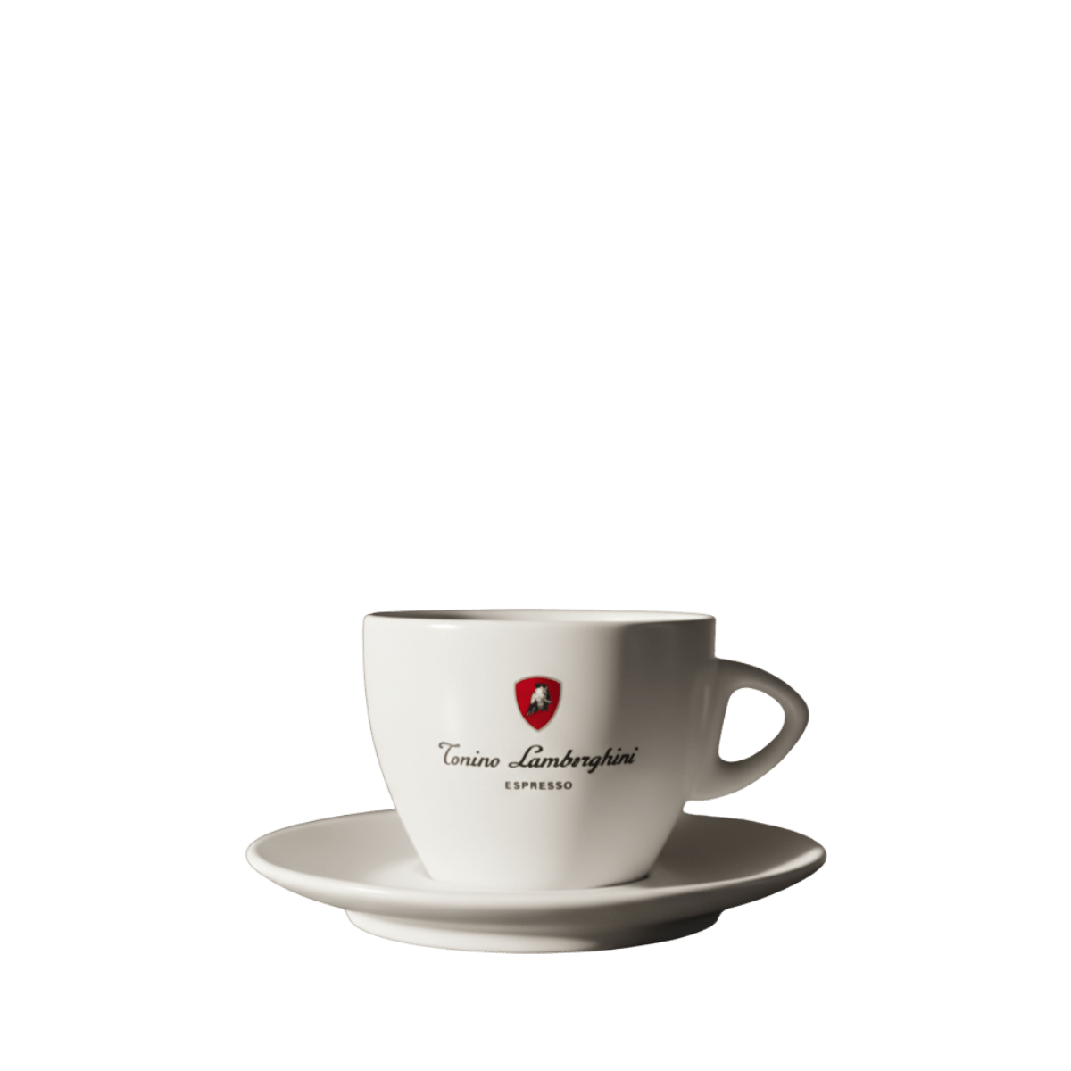 Italian Coffee Cup and Saucer - White Collection