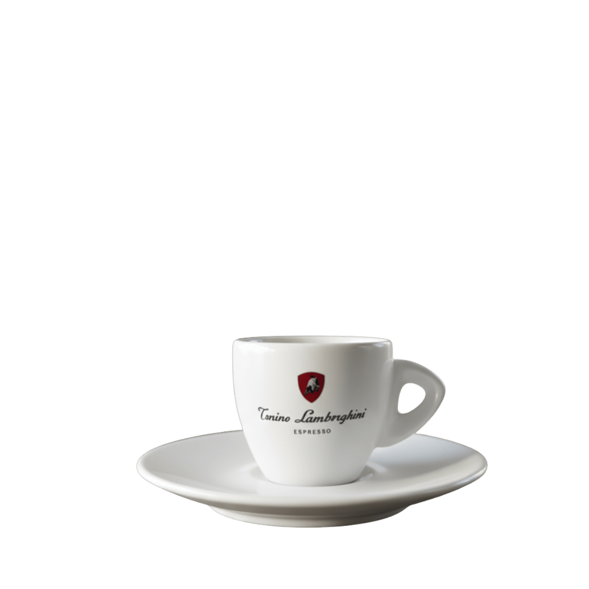 Italian Coffee Cup and Saucer - White Collection