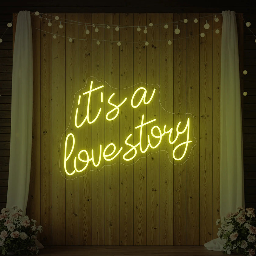 It’s a Love Story V2 Neon Sign