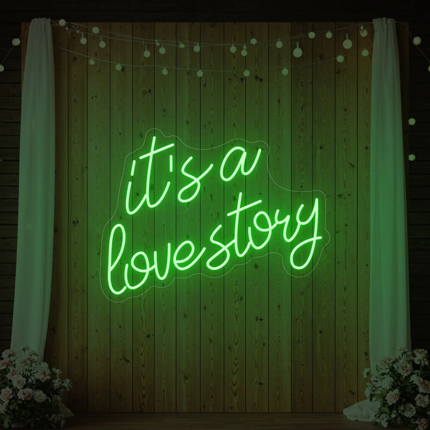 It’s a Love Story V2 Neon Sign