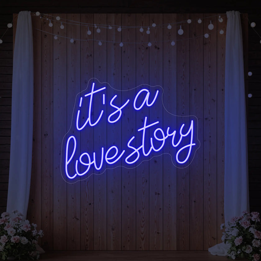 It’s a Love Story V2 Neon Sign