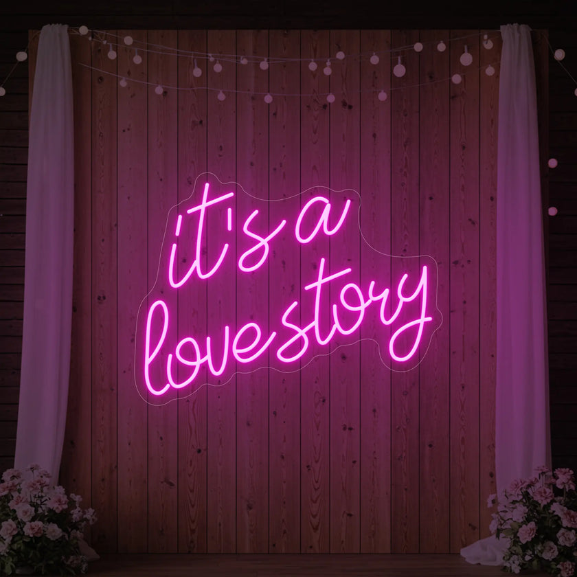 It’s a Love Story V2 Neon Sign