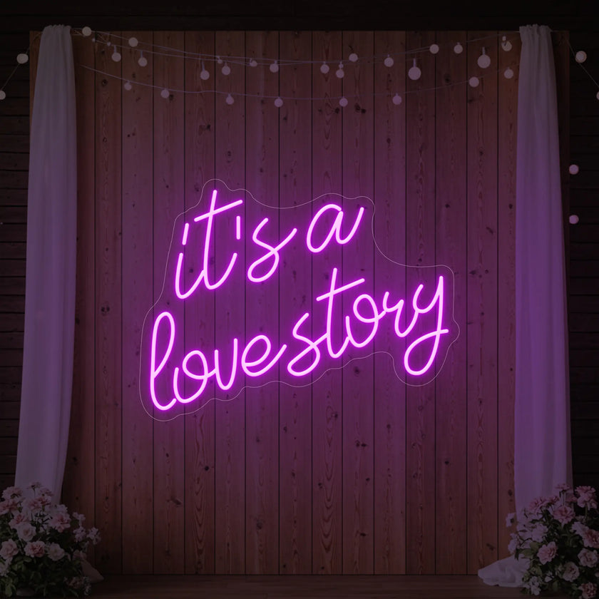 It’s a Love Story V2 Neon Sign