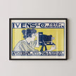 Ivens Foto | Vintage Ad Print in Blue and Yellow (available handframed or unframed)