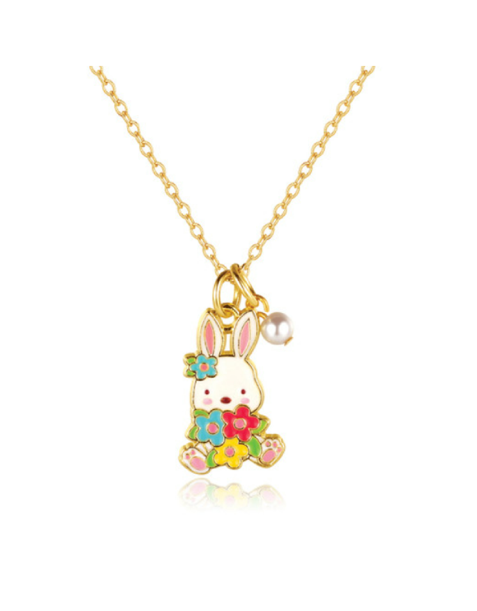 Necklace and Earring Gift Set - Bunny and Blooms - Girl Nation