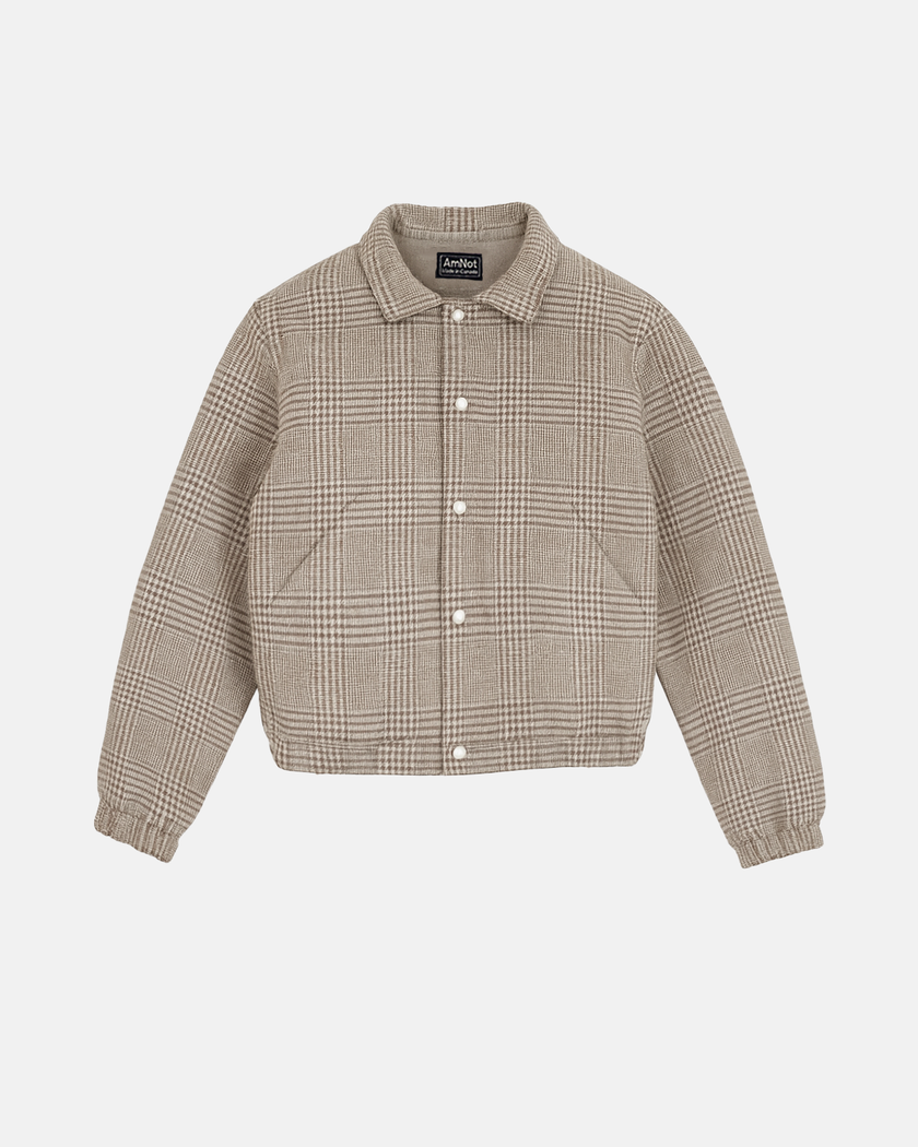 Blouson style aviateur - tartan réversible