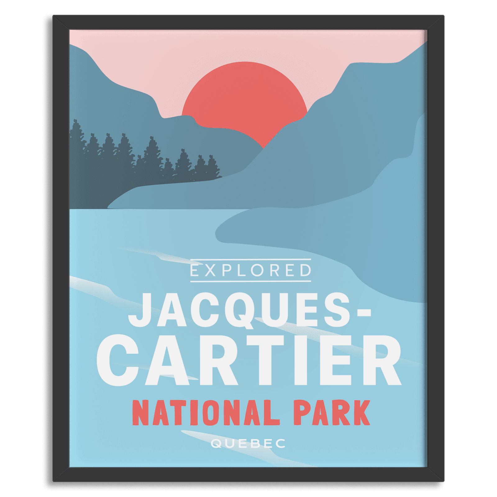 Jacques Cartier National Park 'Explored' Poster, Canada Parks