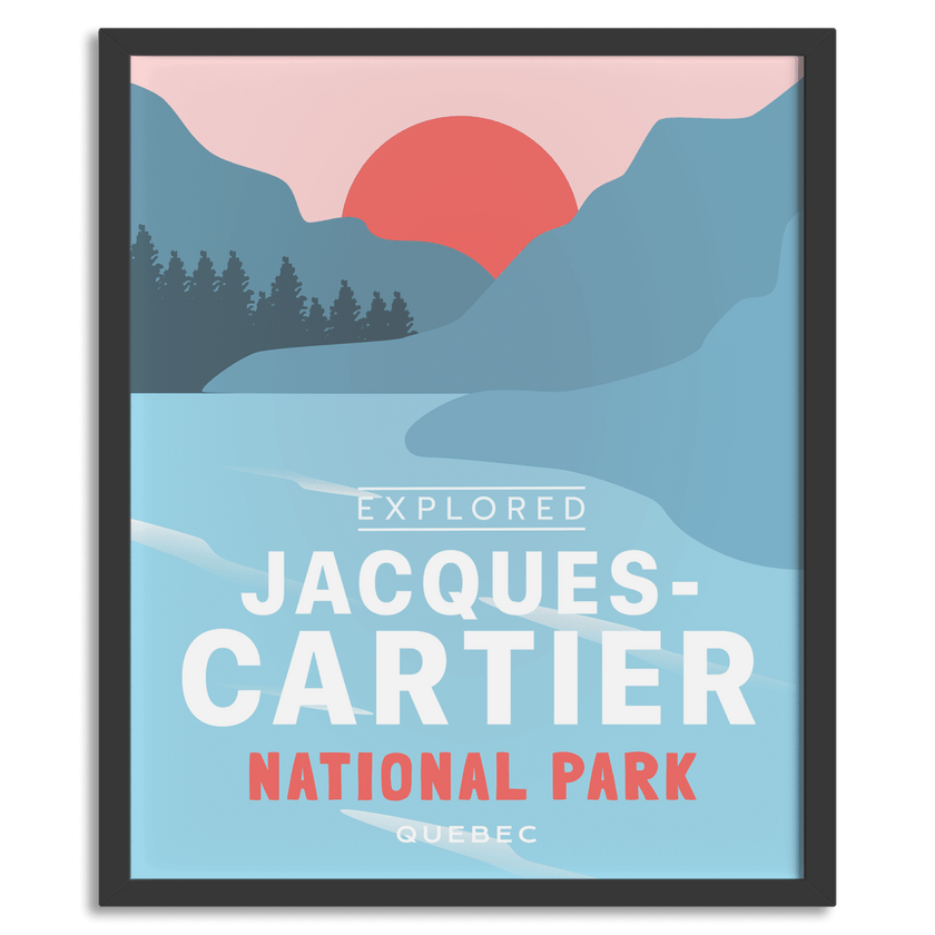 Jacques Cartier National Park 'Explored' Poster, Canada Parks