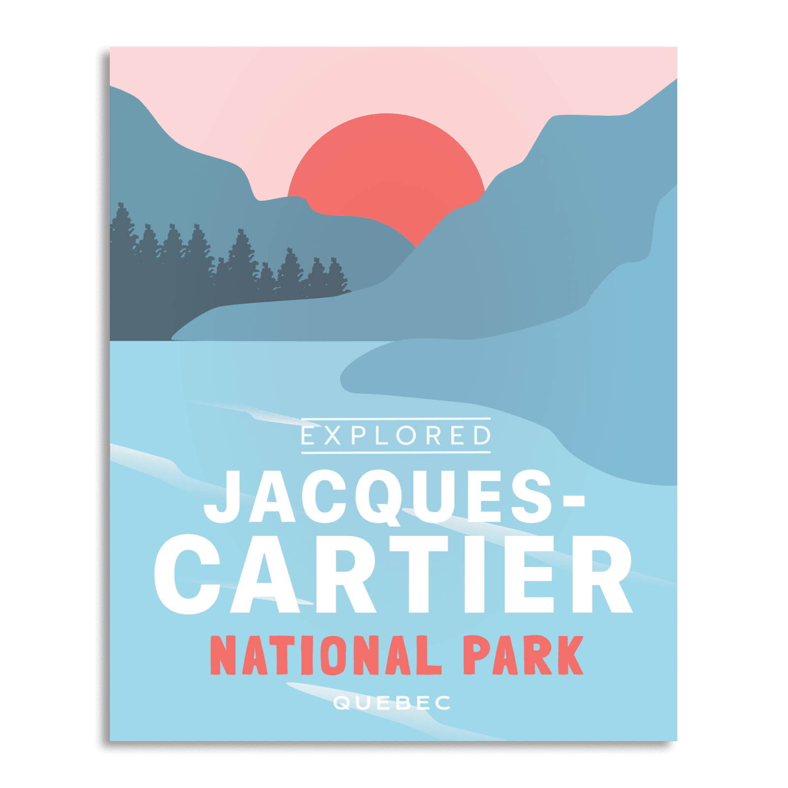 Jacques Cartier National Park 'Explored' Poster, Canada Parks