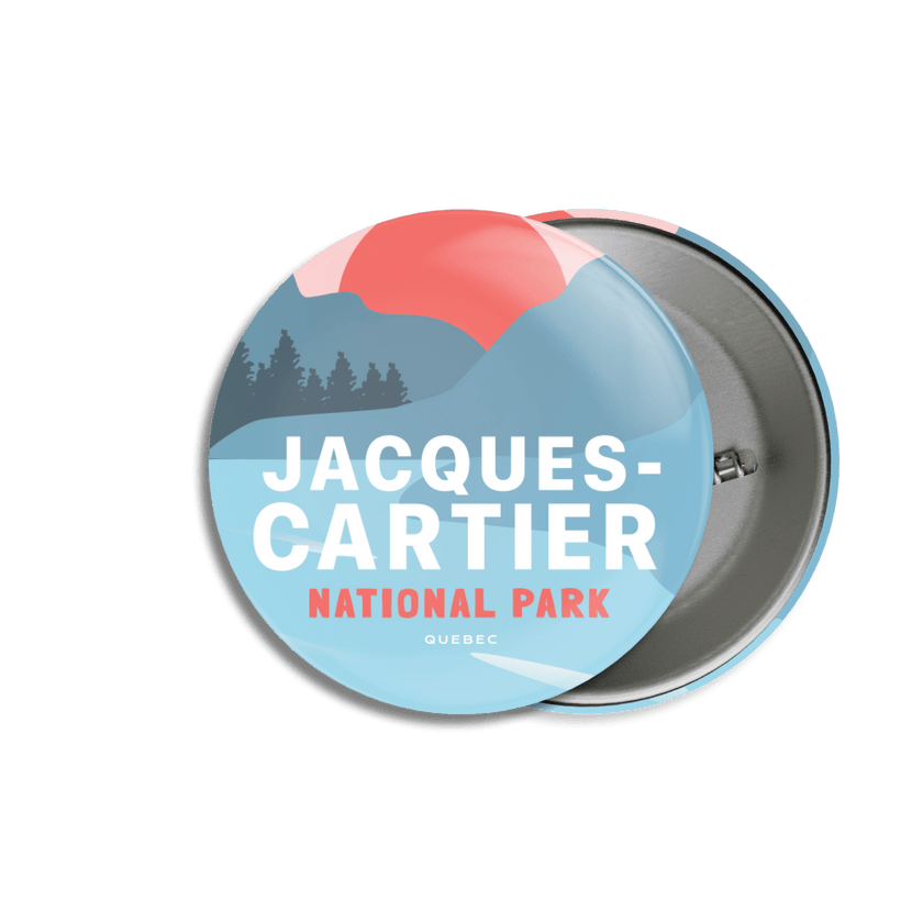 Jacques-Cartier National Park of Quebec Pinback Button, Canada Parks
