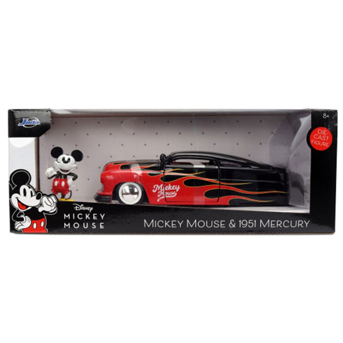 Jada Toys 1951 Mercury Mickey Mouse Diecast Hollywood Rides with Metal Figure