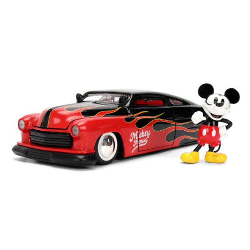 Jada Toys 1951 Mercury Mickey Mouse Diecast Hollywood Rides with Metal Figure