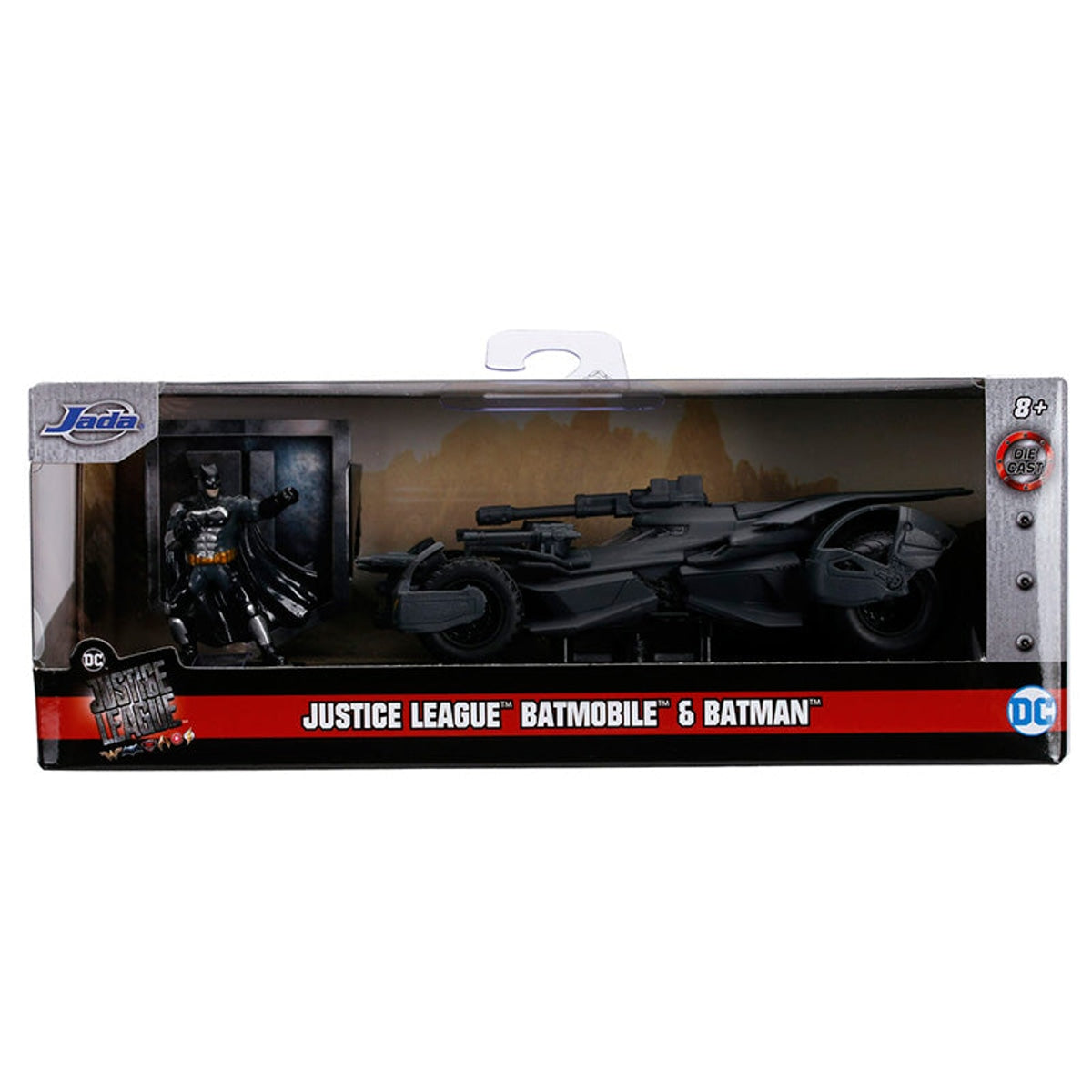 Jada Toys Justice League Batmobile w/Batman Die Cast