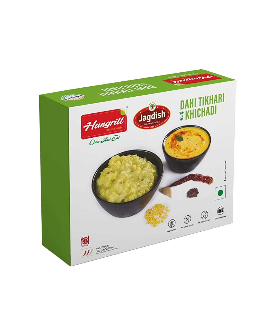 Jagdish Ready To Eat Dahi Tikhari With Khichadi 360g
