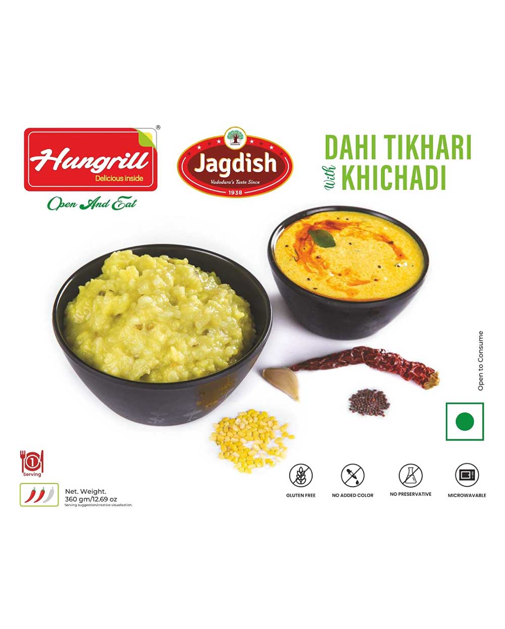 Jagdish Ready To Eat Dahi Tikhari With Khichadi 360g