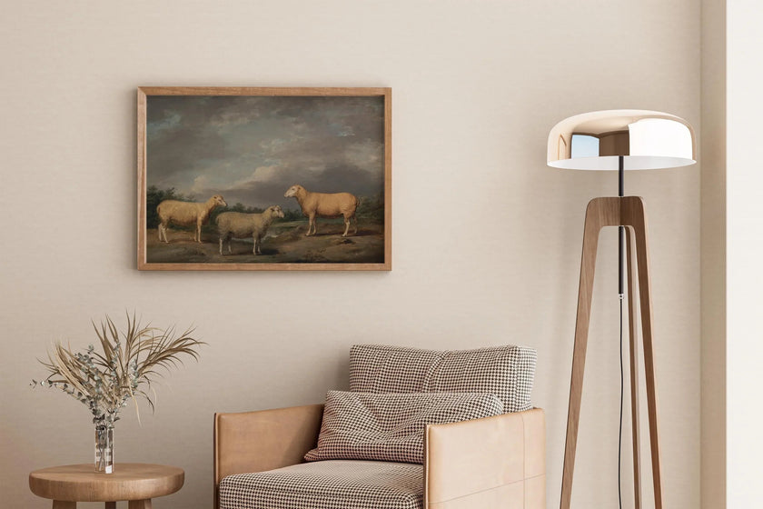 James Ward - Ryelands Sheep | Famous Moody Landscape Art (available handramed or unframed)