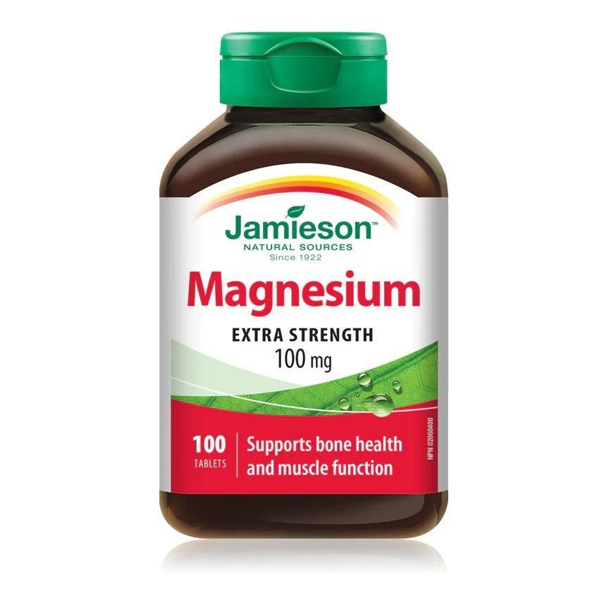 Magnesium Extra Strength - Bone Health & Muscle Function 100mg (100 Tablets)