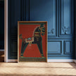 Jamini Roy - Black Horse (Kalo Ghora) | Bengali Art (available handframed or unframed)
