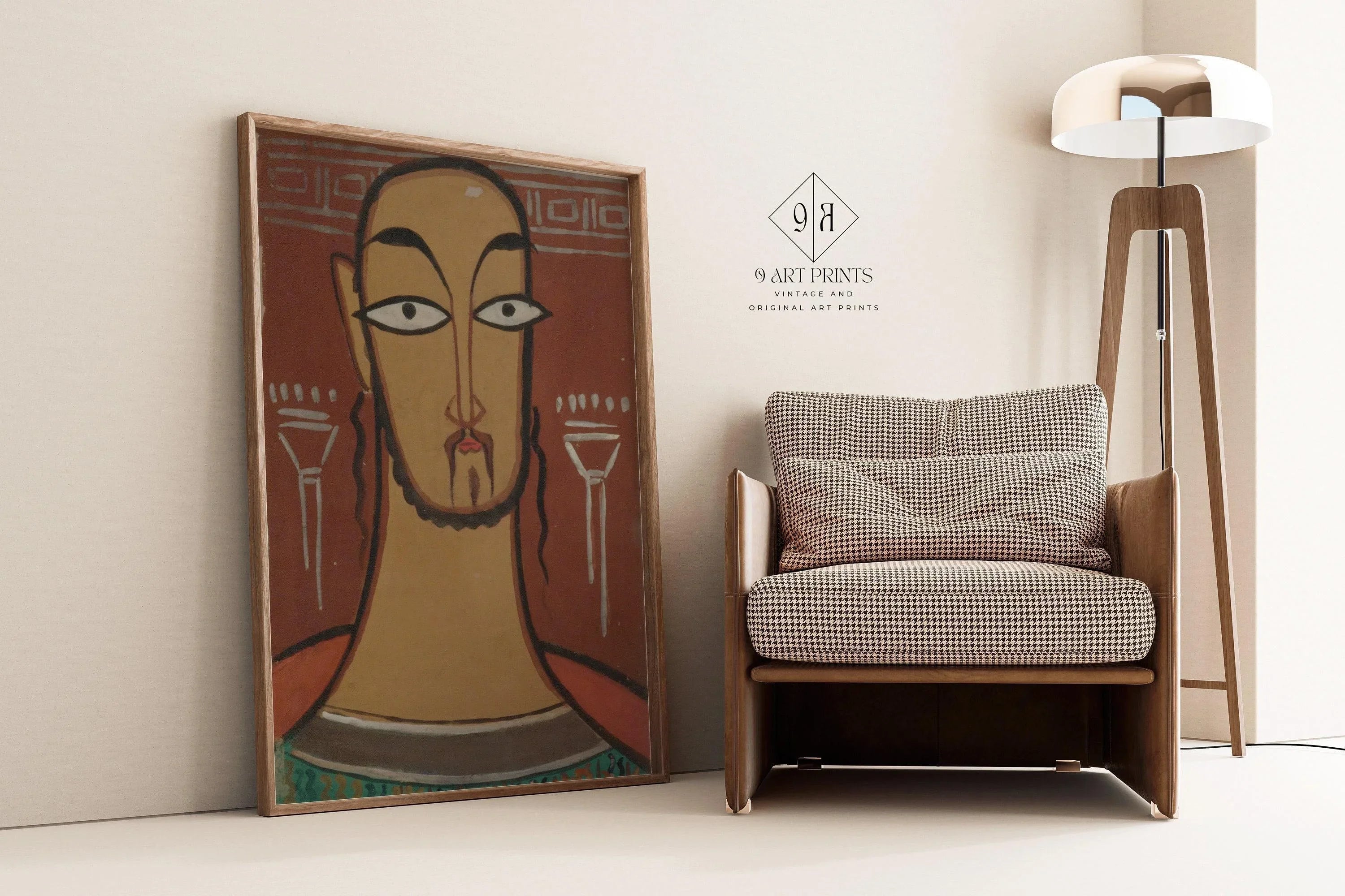 Jamini Roy - Christ (Jishu) | Bengali Art (available handframed or unframed)