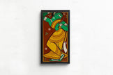 Jamini Roy Dancing Gopini Print: Vintage Indian Art (2x1)