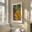 Jamini Roy Dancing Gopini Print: Vintage Indian Art (2x1)