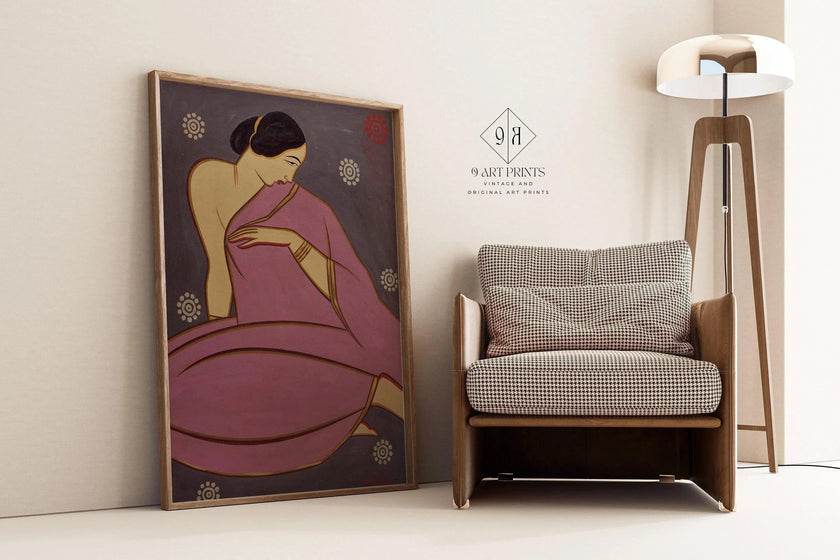 Jamini Roy - Pink Sari