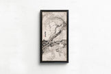 Japanese Plum Tree Art: Vintage Asian Panoramic Giclee Print