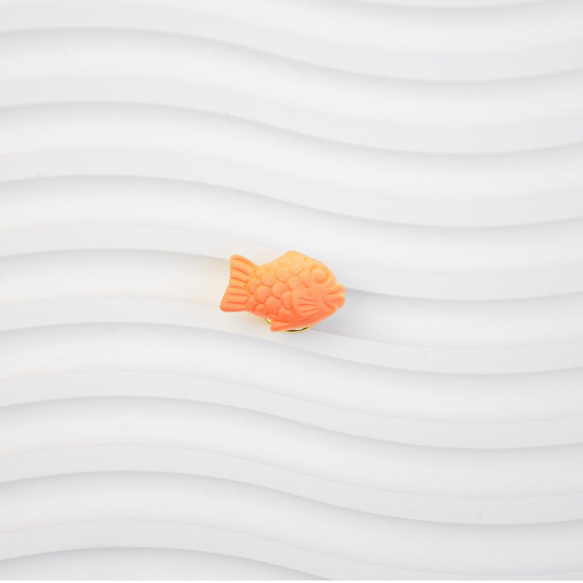 Japanese Taiyaki Brooch | Korean Bungeoppang Fish Bread Pin