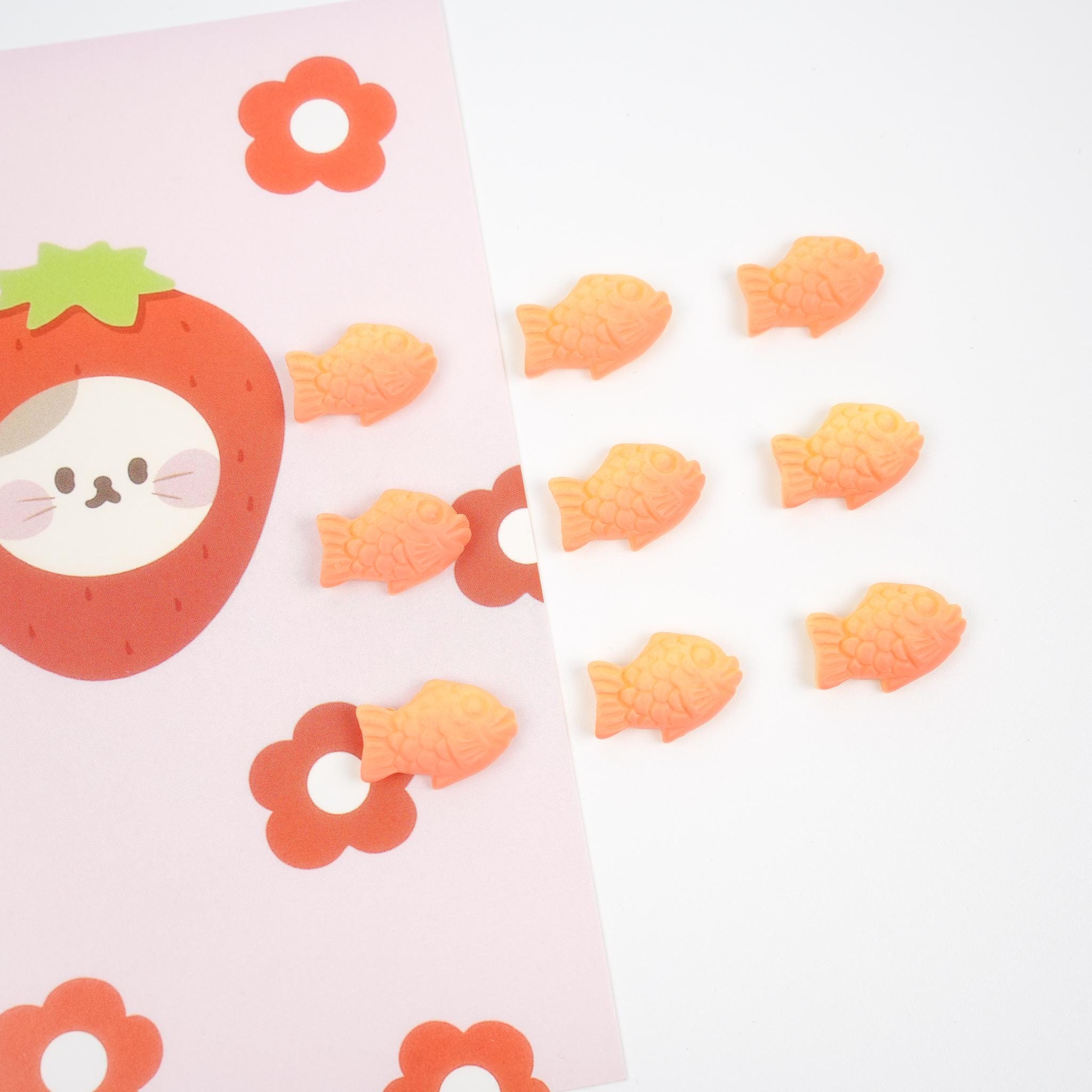 Japanese Taiyaki Brooch | Korean Bungeoppang Fish Bread Pin