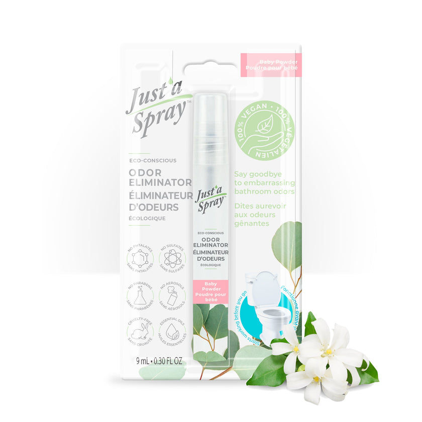 9 ml (0.3 oz), Baby Powder Toilet Spray | Just'a Spray