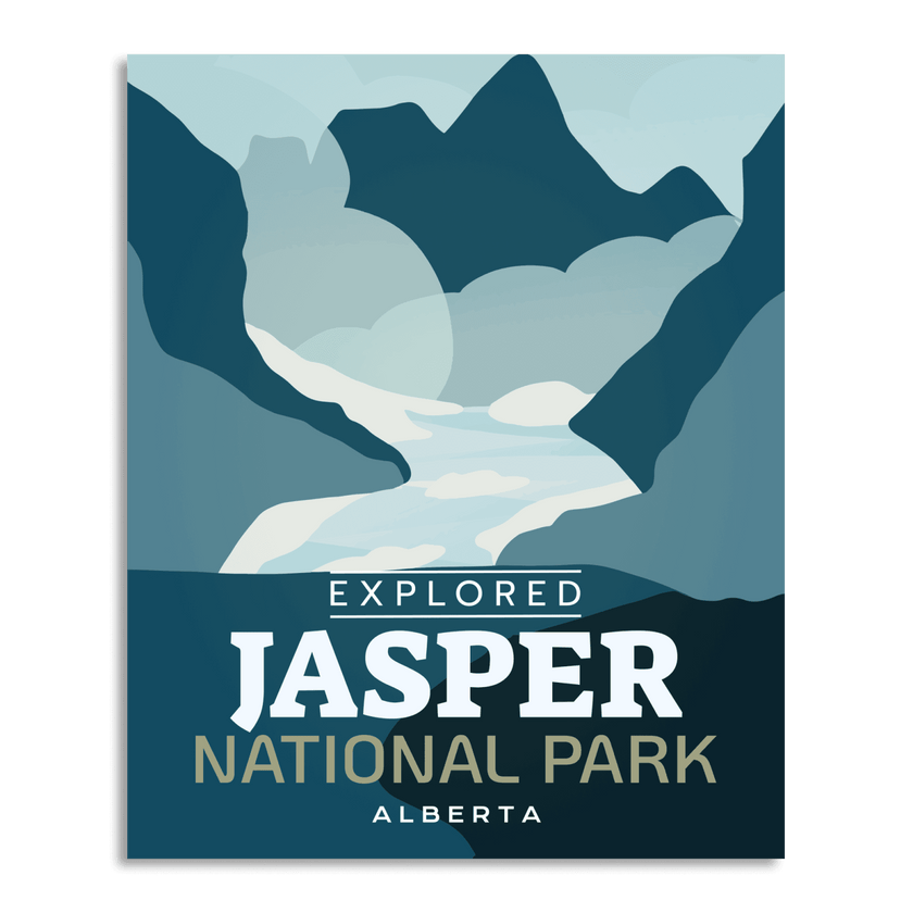 Jasper National Park 'Explored' Poster, Canada Parks