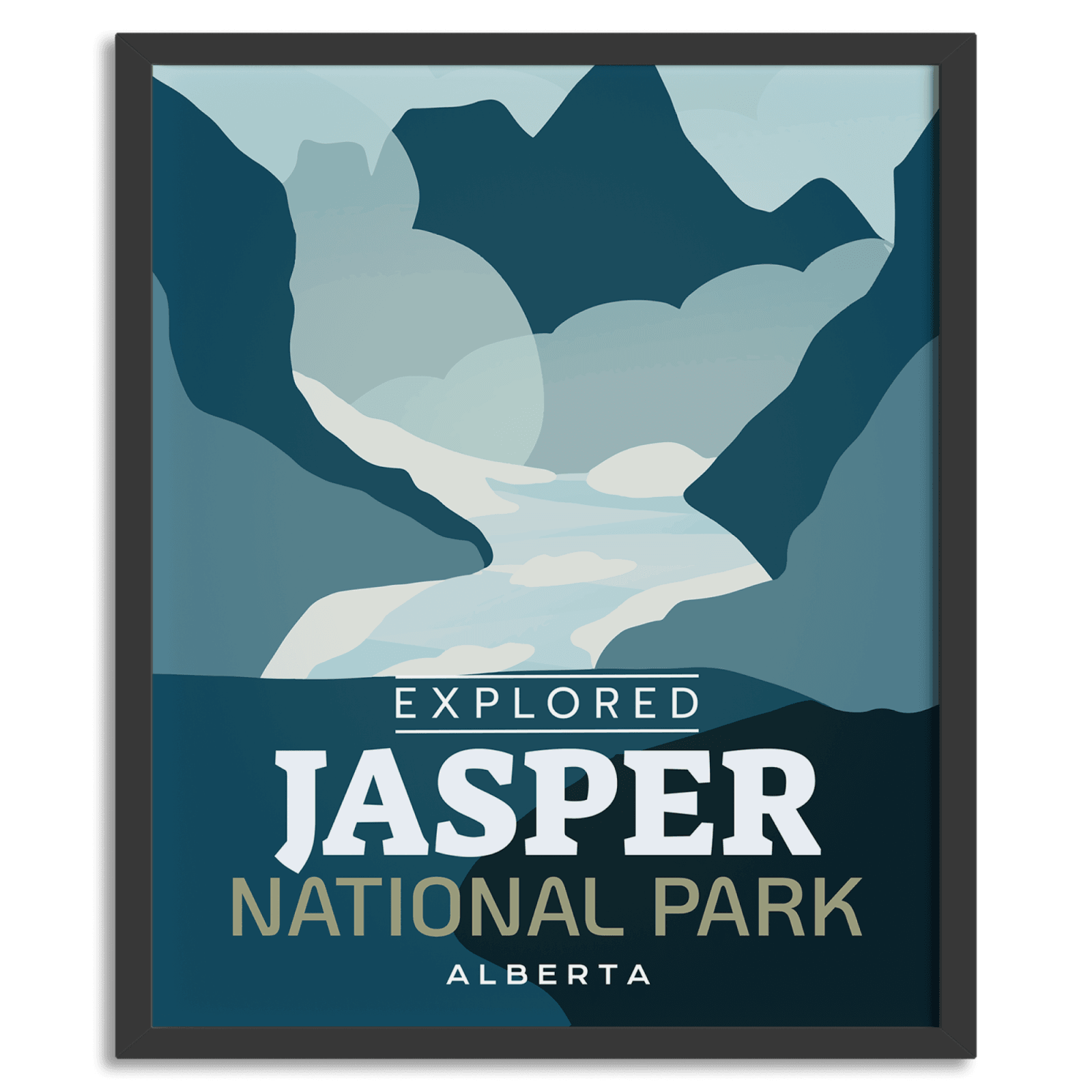 Jasper National Park 'Explored' Poster, Canada Parks