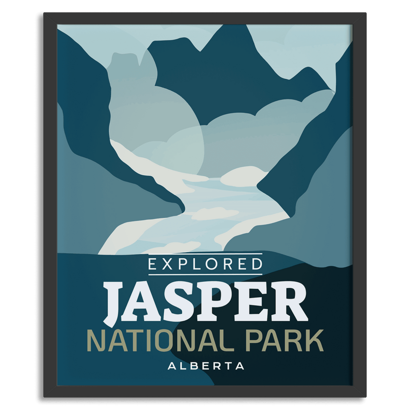 Jasper National Park 'Explored' Poster, Canada Parks