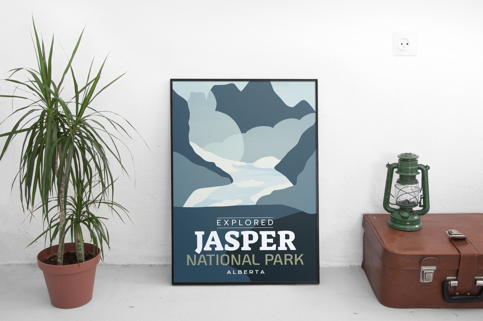 Jasper National Park 'Explored' Poster, Canada Parks