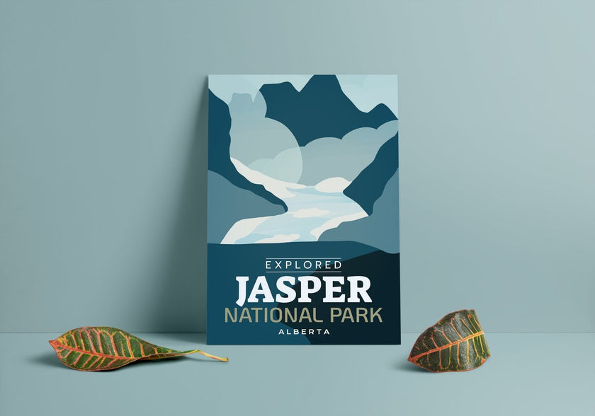 Jasper National Park 'Explored' Poster, Canada Parks