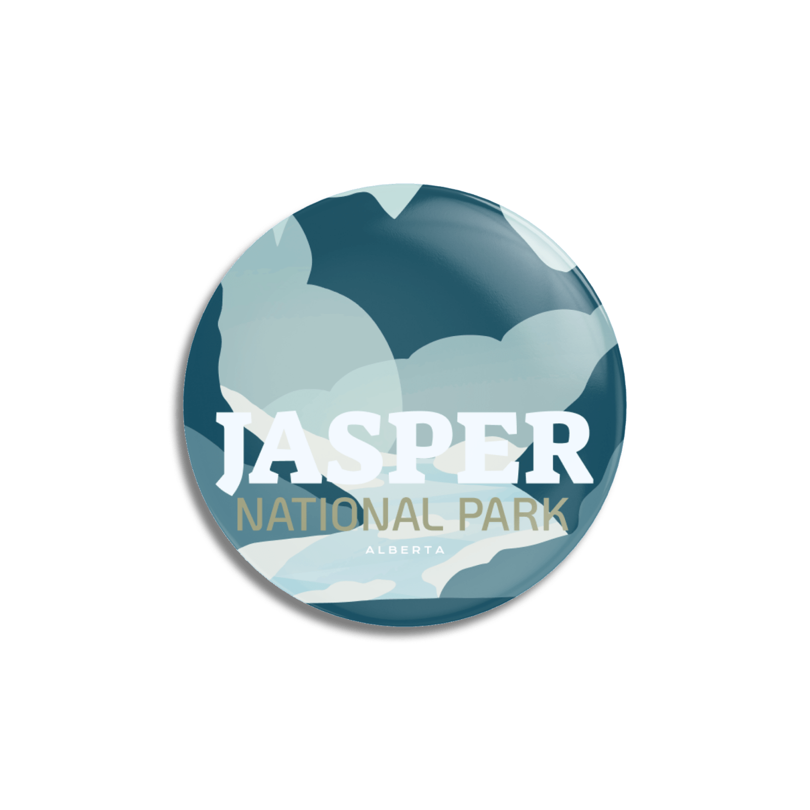 Jasper National Park of Canada Pinback Button, Canada Parks