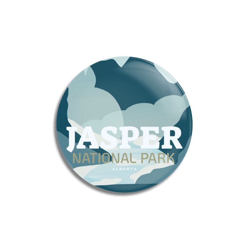 Jasper National Park of Canada Pinback Button, Canada Parks