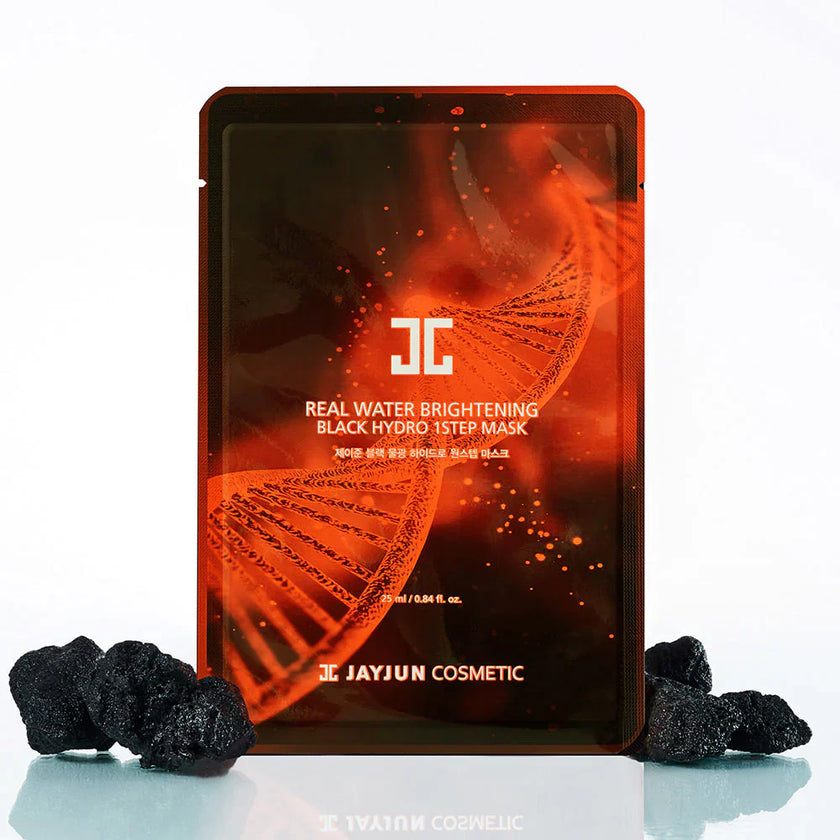 Jayjun Real Water Brightening Black Hydro 1Step Mask 25ml - 1 BOX / 10 PCS