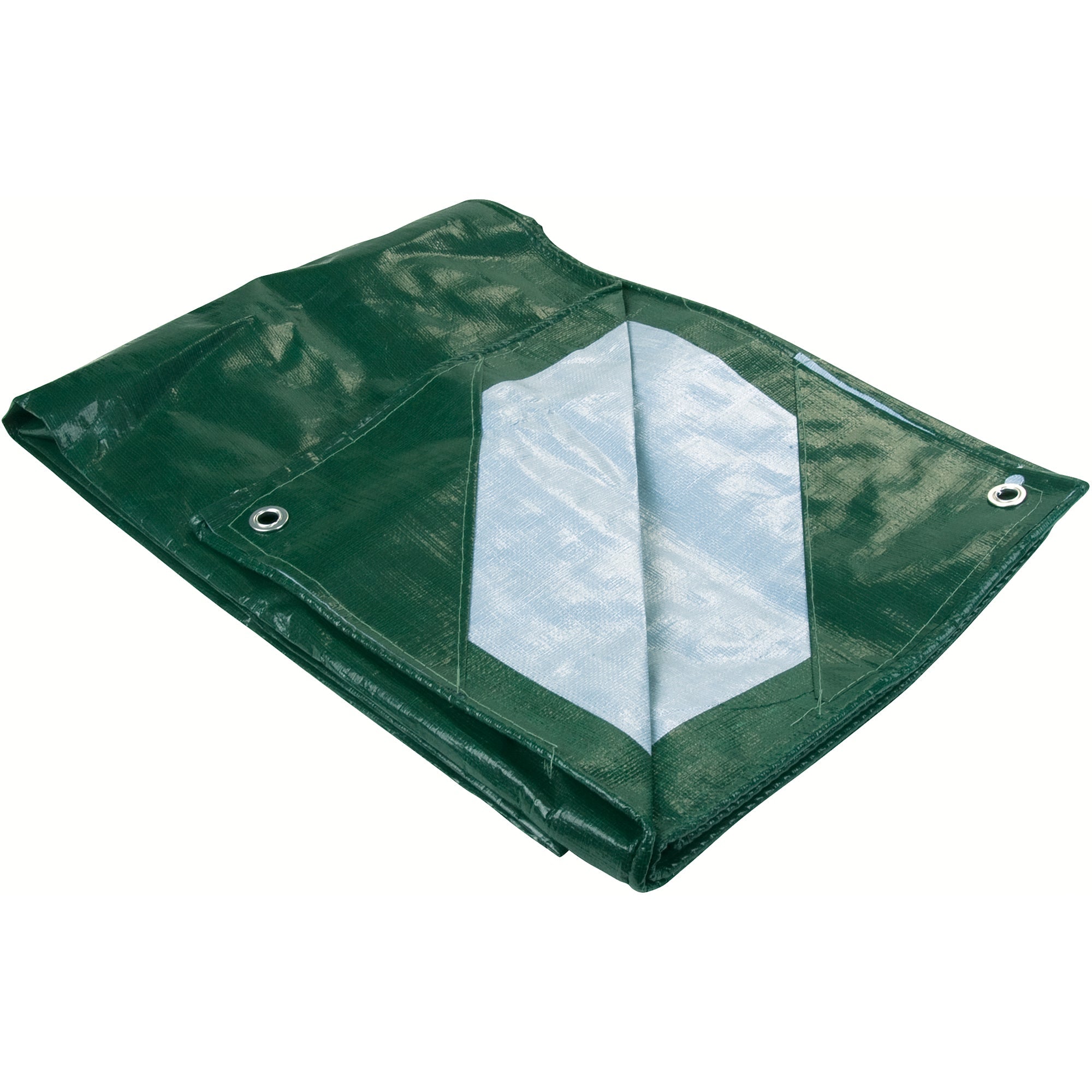 Bâche, usage intensif, verte, 6,1 m x 4,9 m x 0,23 mm (20' x 16' x 9 mils)