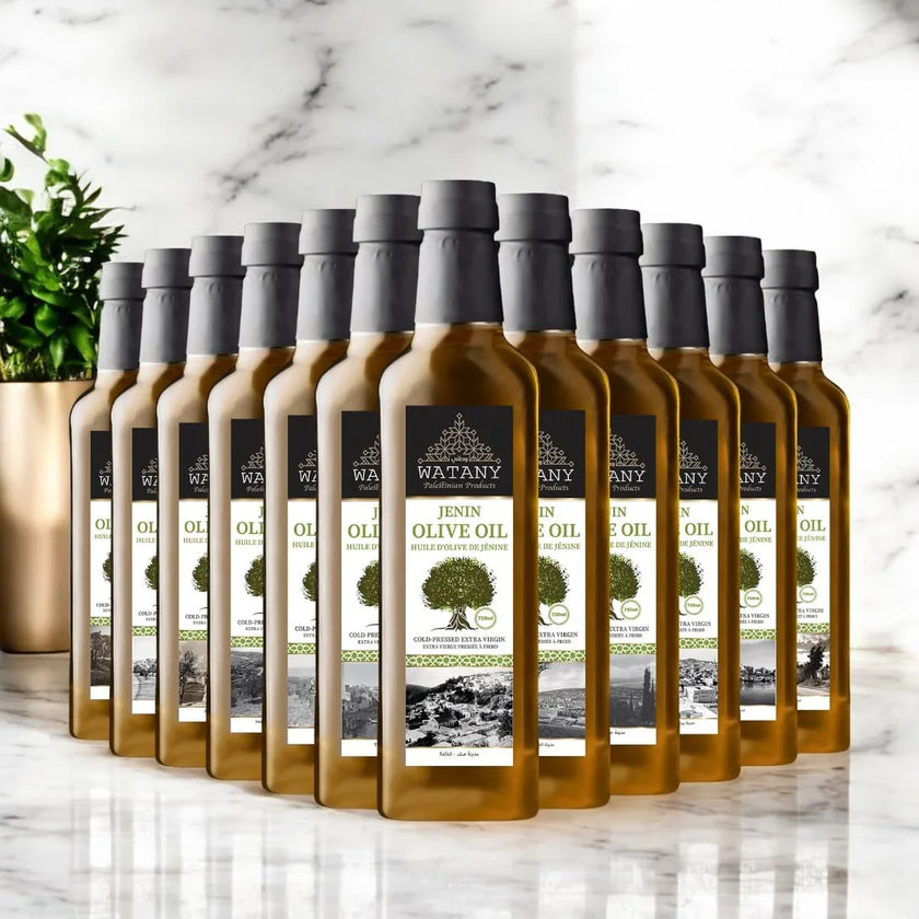 Jenin Palestinian Olive Oil – Premium Extra Virgin Olive Oil (750 ml, 1 L & 16 L Options)