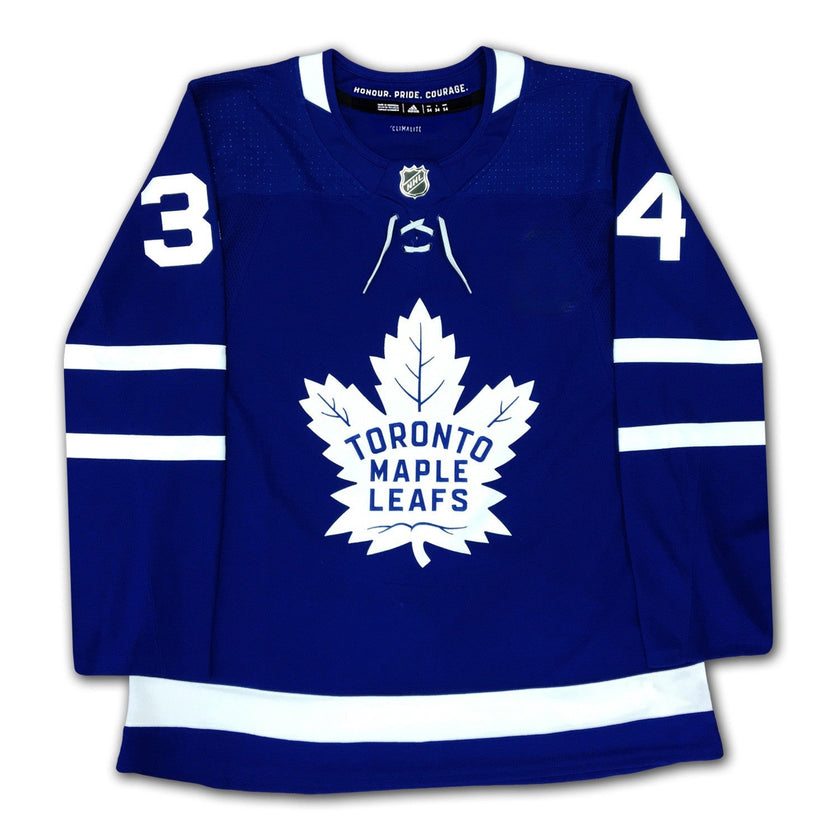 AUSTON MATTHEWS AUTOGRAPHED TORONTO MAPLE LEAFS BLUE JERSEY – SIGNED NHL HOCKEY MEMORABILIA COLLECTIBLE (SIZE L OR XL)