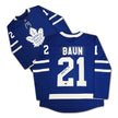 BOBBY BAUN AUTOGRAPHED TORONTO MAPLE LEAFS BLUE JERSEY – SIGNED NHL HOCKEY MEMORABILIA COLLECTIBLE (SIZE L OR XL)
