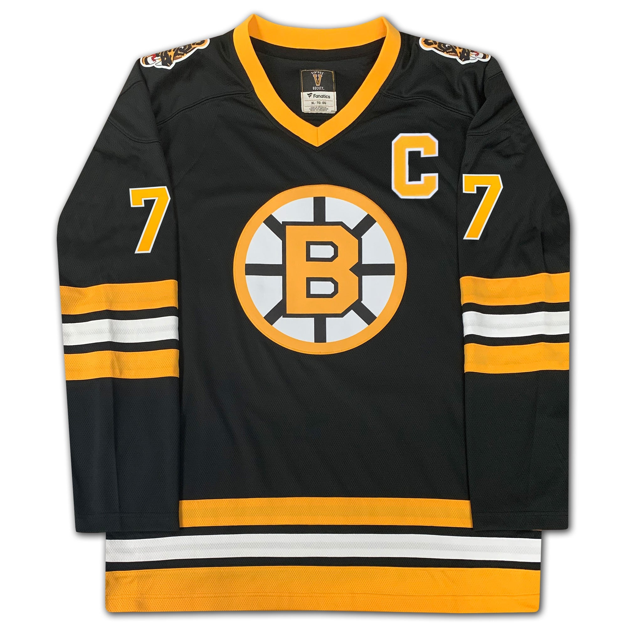 RAYMOND BOURQUE AUTOGRAPHED BOSTON BRUINS BLACK JERSEY – SIGNED NHL HOCKEY COLLECTIBLE MEMORABILIA (SIZE L OR XL)