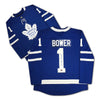 JOHNNY BOWER AUTOGRAPHED TORONTO MAPLE LEAFS BLUE JERSEY – SIGNED NHL HOCKEY MEMORABILIA COLLECTIBLE (SIZE L OR XL)
