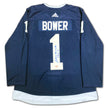 JOHNNY BOWER AUTOGRAPHED TORONTO ARENAS NAVY BLUE JERSEY – SIGNED NHL HOCKEY MEMORABILIA COLLECTIBLE (SIZE L OR XL)