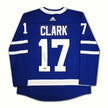 WENDEL CLARK SIGNED ADIDAS TORONTO MAPLE LEAFS BLUE JERSEY – AUTOGRAPHED NHL HOCKEY COLLECTIBLE MEMORABILIA (SIZE L OR XL)