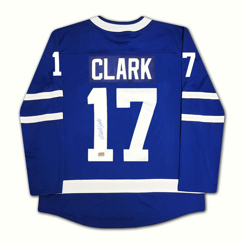 WENDEL CLARK AUTOGRAPHED TORONTO MAPLE LEAFS BLUE JERSEY – SIGNED NHL HOCKEY MEMORABILIA COLLECTIBLE (SIZE L OR XL)