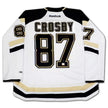 SIDNEY CROSBY AUTOGRAPHED PITTSBURGH PENGUINS WHITE JERSEY – LIMITED EDITION /87 – RARE SIGNED NHL COLLECTIBLE (SIZE L OR XL)