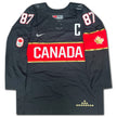 SIDNEY CROSBY AUTOGRAPHED TEAM CANADA BLACK JERSEY – 2014 LIMITED EDITION /87 – SIGNED OLYMPIC HOCKEY MEMORABILIA (SIZE L OR XL)
